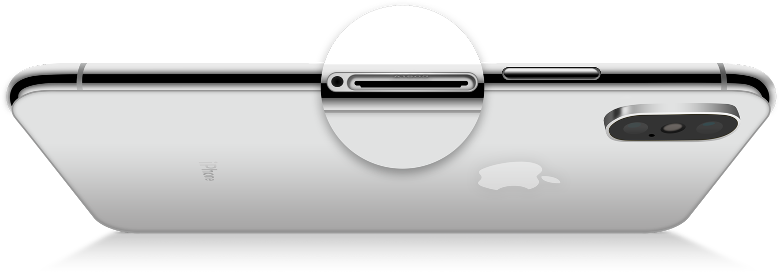 Apple 공식 아이폰 사진의 SIM 슬롯 모델 번호 위치
